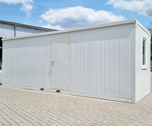 6m mobiler Bürocontainer isoliert inkl. Kranösen & Staplerführung