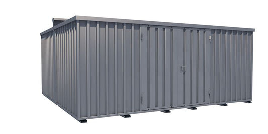 BOS ContainerCombination 2,1m, 5x4m, 2-flügelige Tür auf der 5 m-Seite