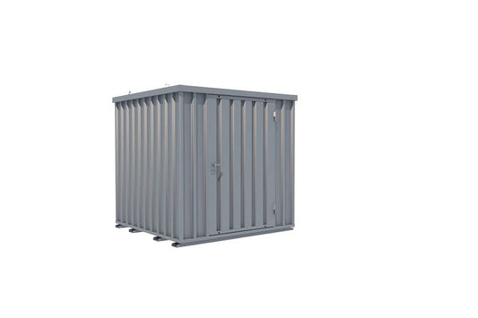 BOS Schnellbaucontainer 2x2 m, 1-flügelige Tür auf der 2 m-Seite