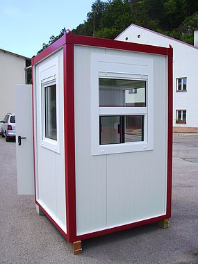 Isolierter mini Container mit Elektroausstattung (Kassencontainer - Pförtnercontainer)
